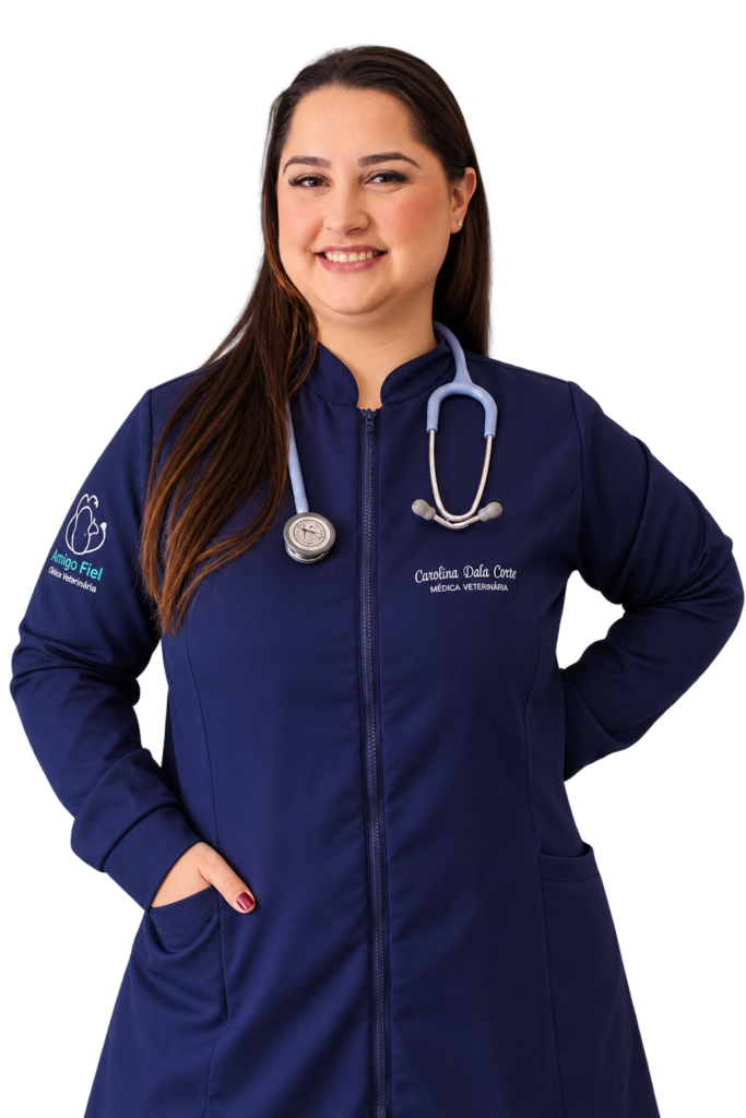 Dra. Carolina Dala Corte, médica veterinária da Amigo Fiel em Blumenau
